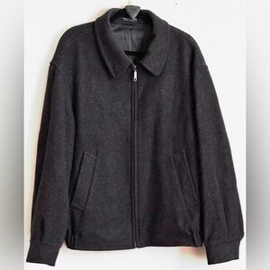 VINTAGE Baracuta Jacket Mens Black Harrington G9 Bomber Wool Cashmere Blend EUC